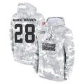 C.Browns #28 Emmanuel McNeil-Warren Player Arctic Camo Salute to Service Hoodies Limited Game Ldoa Stitched Jerseys