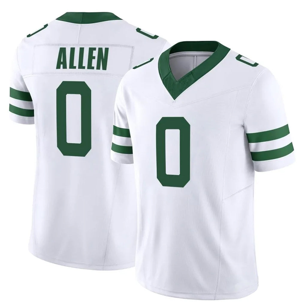 NY.Jets #0 Braelon Allen Player White Legacy Limited Vapor F.U.S.E. Home Game Ldoa Stitched Jerseys