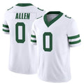 NY.Jets #0 Braelon Allen Player White Legacy Limited Vapor F.U.S.E. Home Game Ldoa Stitched Jerseys