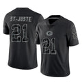 GB.Packers #21 Benjamin St-Juste Player Black Reflective Limited Home Game Ldoa Stitched Jerseys
