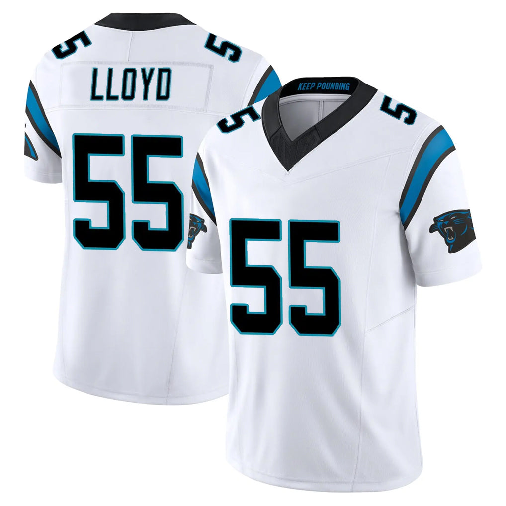 C.Panthers #55 Devin Lloyd Player White Vapor F.U.S.E. Limited Home Game Ldoa Stitched Jerseys