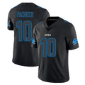 D.Lions #10 Isiah Pacheco Player Black Impact Limited Home Game Ldoa Stitched Jerseys