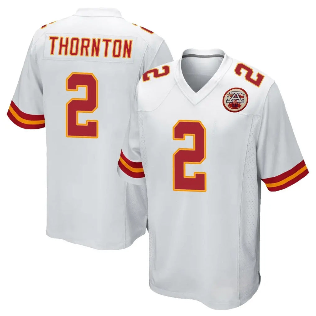 KC.Chiefs #2 Tyquan Thornton Player White Home Game Ldoa Stitched Jerseys