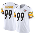 P.Steelers #99 Derrick Harmon Player White Limited Vapor F.U.S.E. Home Game Ldoa Stitched Jerseys