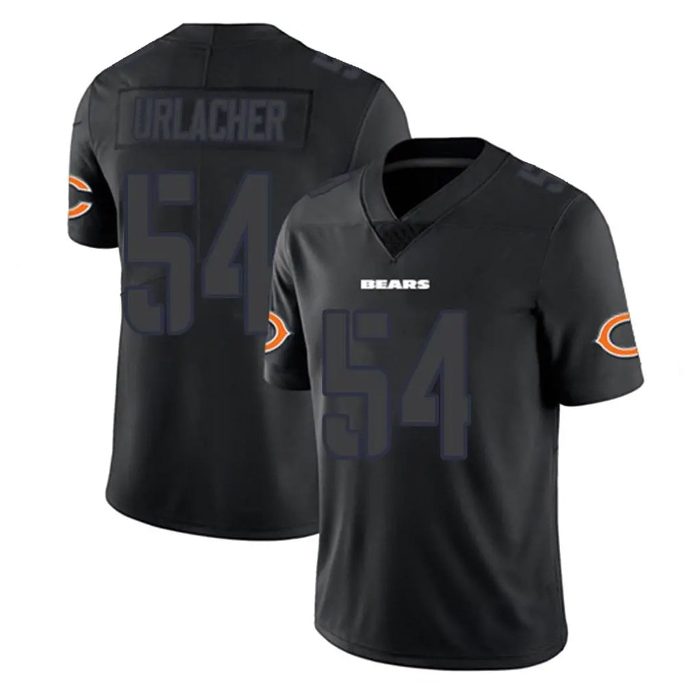 C.Bears #54 Brian Urlacher Player Black Impact Limited Game Ldoa Stitched Jerseys