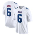 NY.Giants #6 Jaxson Dart Player White Fashion Limited Home Game Ldoa Stitched Jerseys