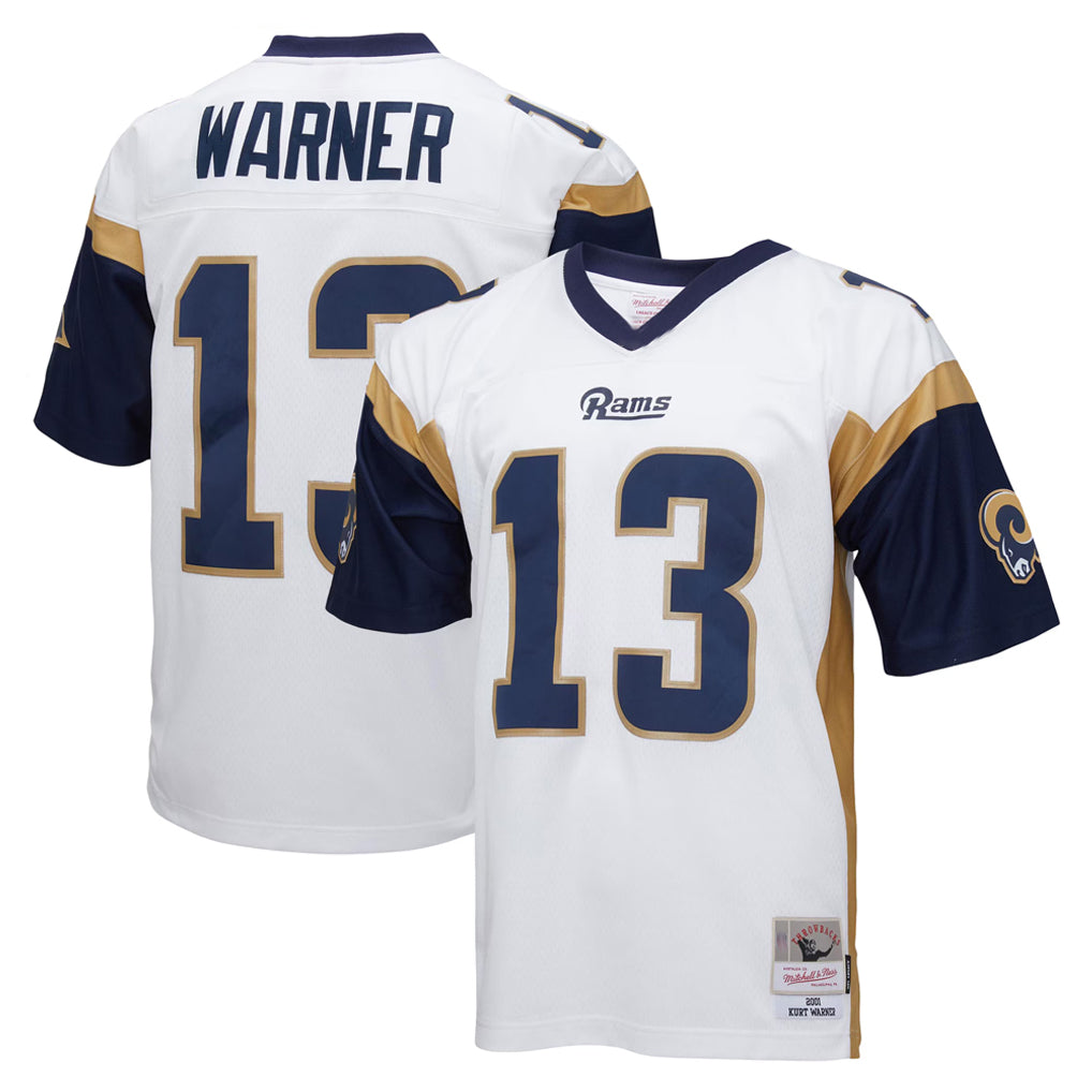 LA.Rams #13 Kurt Warner Player White Retired Limited Ldoa Stitched Jerseys