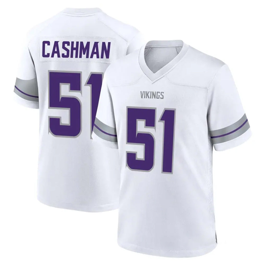 M.Vikings #51 Blake Cashman Player White Alternate Home Game Ldoa Stitched Jerseys