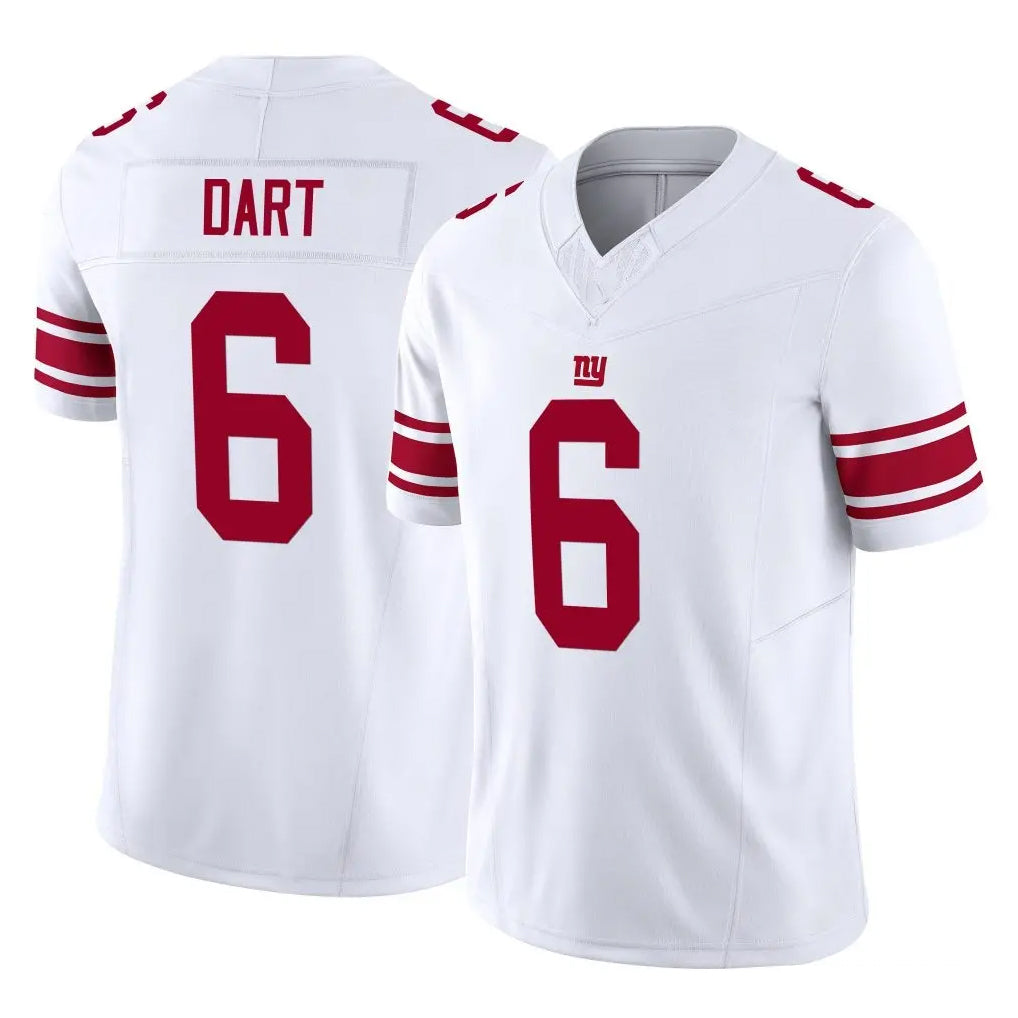 NY.Giants #6 Jaxson Dart Player White Limited Vapor F.U.S.E. Home Game Ldoa Stitched Jerseys