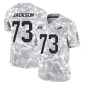 M.Dolphins #73 Austin Jackson Player Arctic Camo Salute To Service Limited Game Ldoa Stitched Jerseys