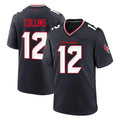 H.Texans #12 Nico Collins Player Navy Team Home Game Ldoa Stitched Jerseys