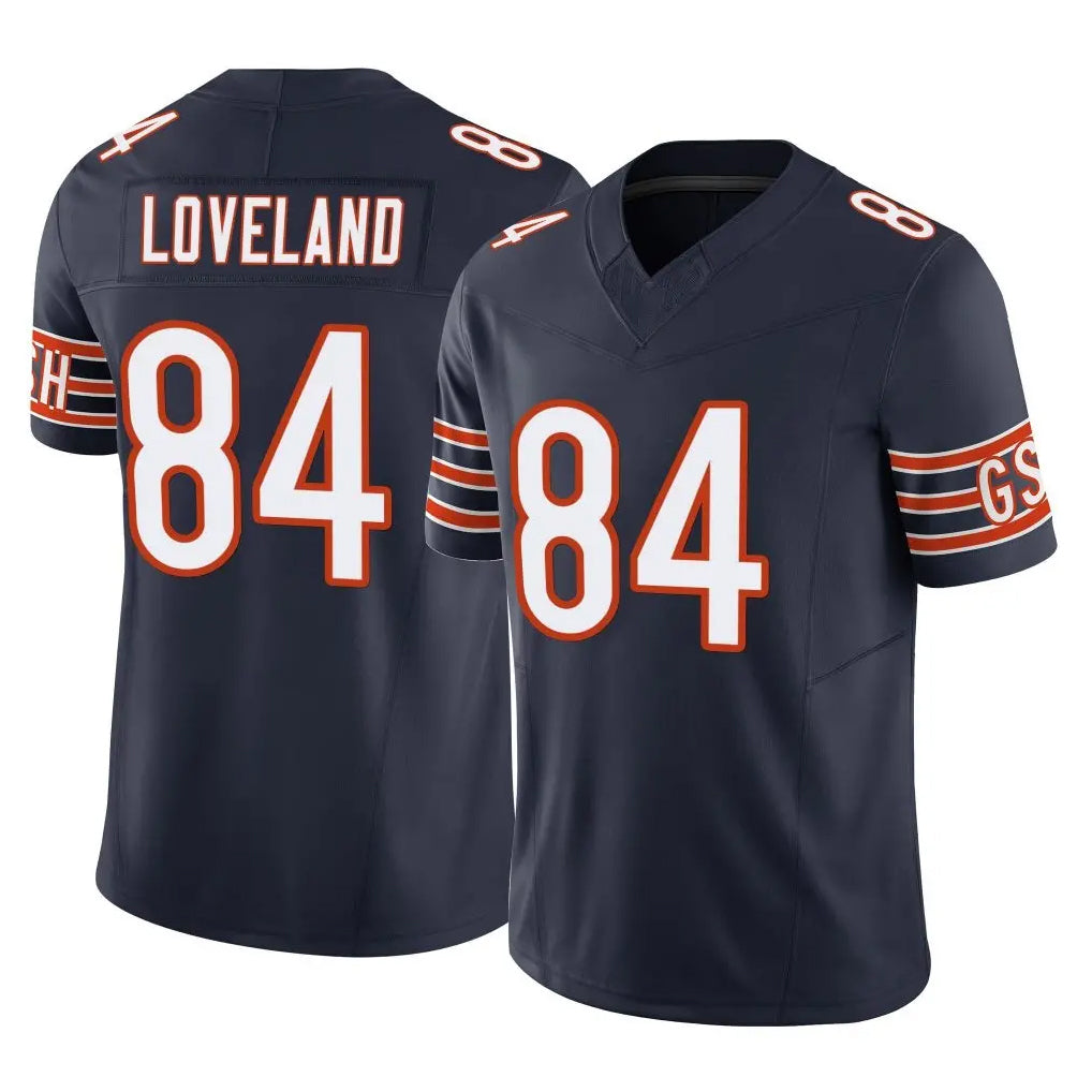 C.Bears #84 Colston Loveland Player Navy Vapor F.U.S.E. Limited Home Game Ldoa Stitched Jerseys