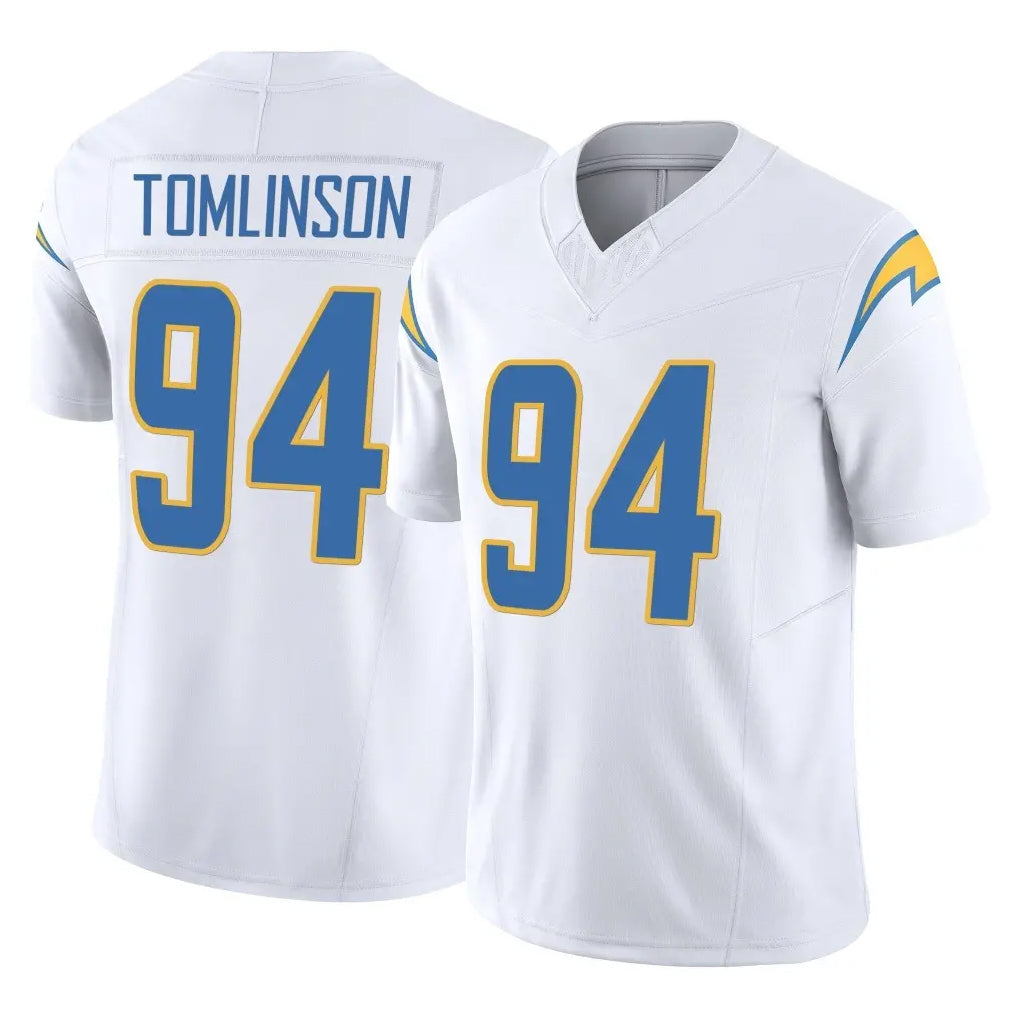 LA.Chargers #94 Dalvin Tomlinson Player White Limited Vapor F.U.S.E. Home Game Ldoa Stitched Jerseys