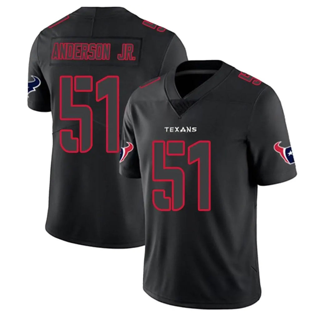 H.Texans #51 Will Anderson Jr. Player Black Impact Limited Game Ldoa Stitched Jerseys