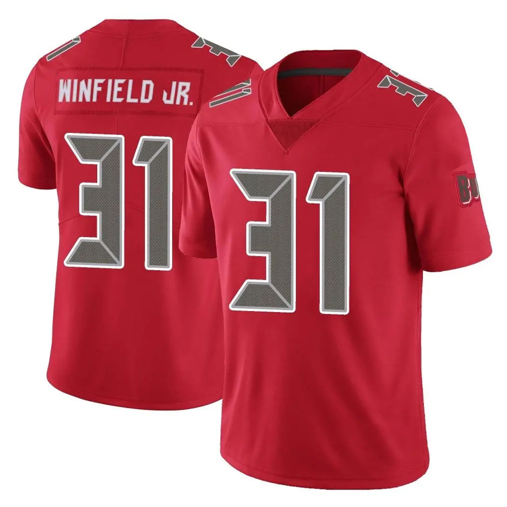TB.Buccaneers #31 Antoine Winfield Jr. Player Red Limited Color Rush Home Game Ldoa Stitched Jerseys
