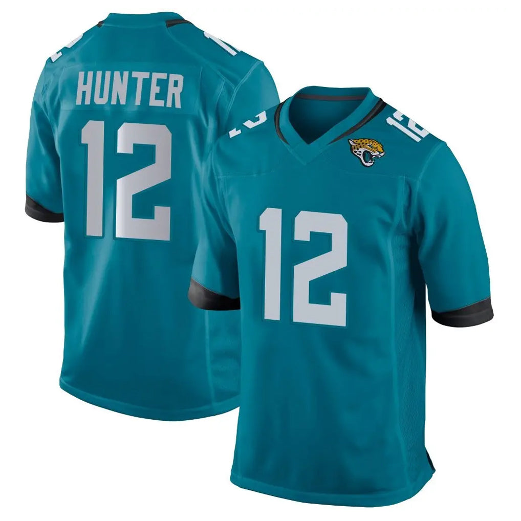J.Jaguars #12 Travis Hunter Player Teal Home Game Ldoa Stitched Jerseys