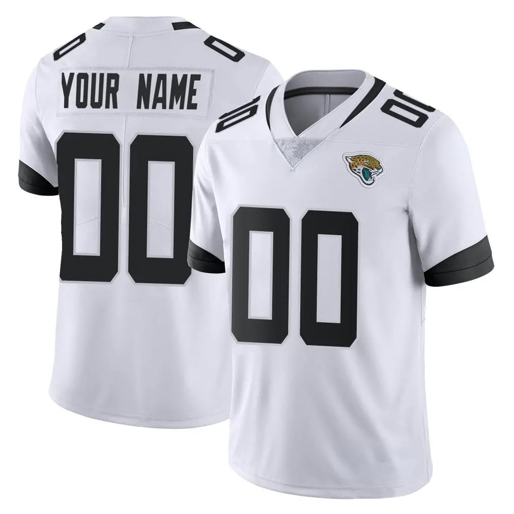 Custom J.Jaguars White Vapor Untouchable Limited Home Game Any Name & Numbers Ldoa Stitched Jerseys