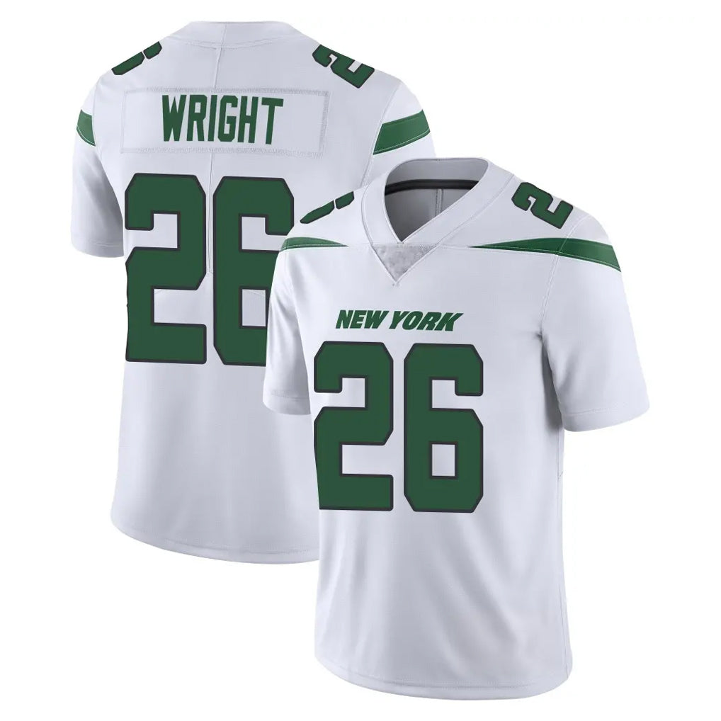 NY.Jets #26 Nahshon Wright Player White Spotlight Limited Vapor Home Game Ldoa Stitched Jerseys