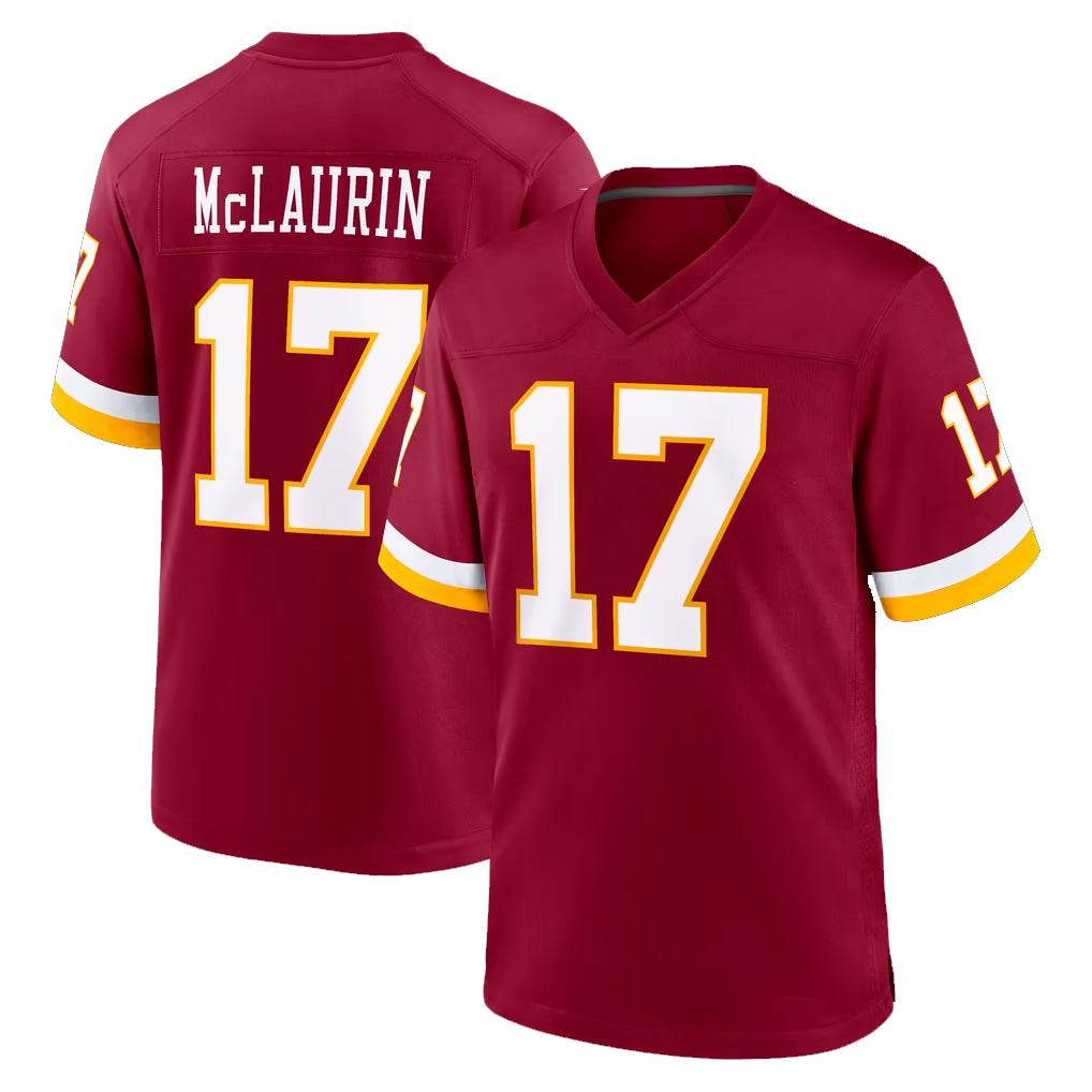 W.Commanders #17 Terry Mclaurin Player Burgundy Game Home Ldoa Stitched Jerseys