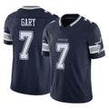 D.Cowboys #7 Rashan Gary Player Navy Limited Vapor F.U.S.E. Home Game Ldoa Stitched Jerseys