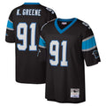 C.Panthers #91 Kevin Greene Player Black Mitchell & Ness Legacy Replica Ldoa Stitched Jerseys