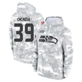 S.Seahawks #39 Ty Okada Player Arctic Camo Limited Salute to Service Pullover Hoodies Game Ldoa Stitched Jerseys