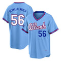 A.Braves #56 Spencer Schwellenbach Player Powder Blue 2026 City Connect T-shirt Home Game Ldoa Stitched Jerseys