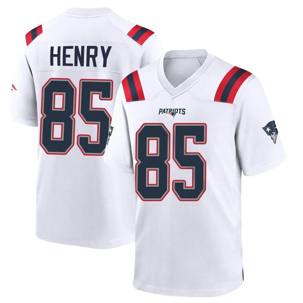 NE.Patriots #85 Hunter Henry Player White Home Game Ldoa Stitched Jerseys