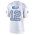 B.Bills #12 Jim Kelly Player White Rivalries Collection Game Ldoa Stitched Jerseys