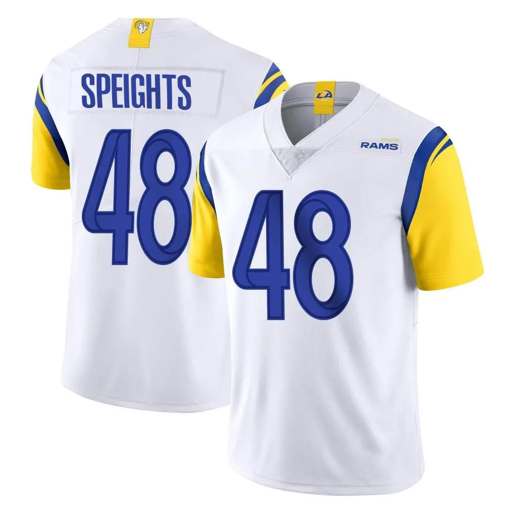 LA.Rams #48 Omar Speights Player White Limited Vapor Untouchable Home Game Ldoa Stitched Jerseys