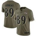 B.Ravens #89 Mark Andrews Player Olive Salute To Service Limited Ldoa Stitched Jerseys