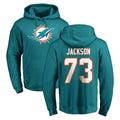 M.Dolphins #73 Austin Jackson Player Aqua LOGO Pullover Hoodies Limited Ldoa Stitched Jerseys