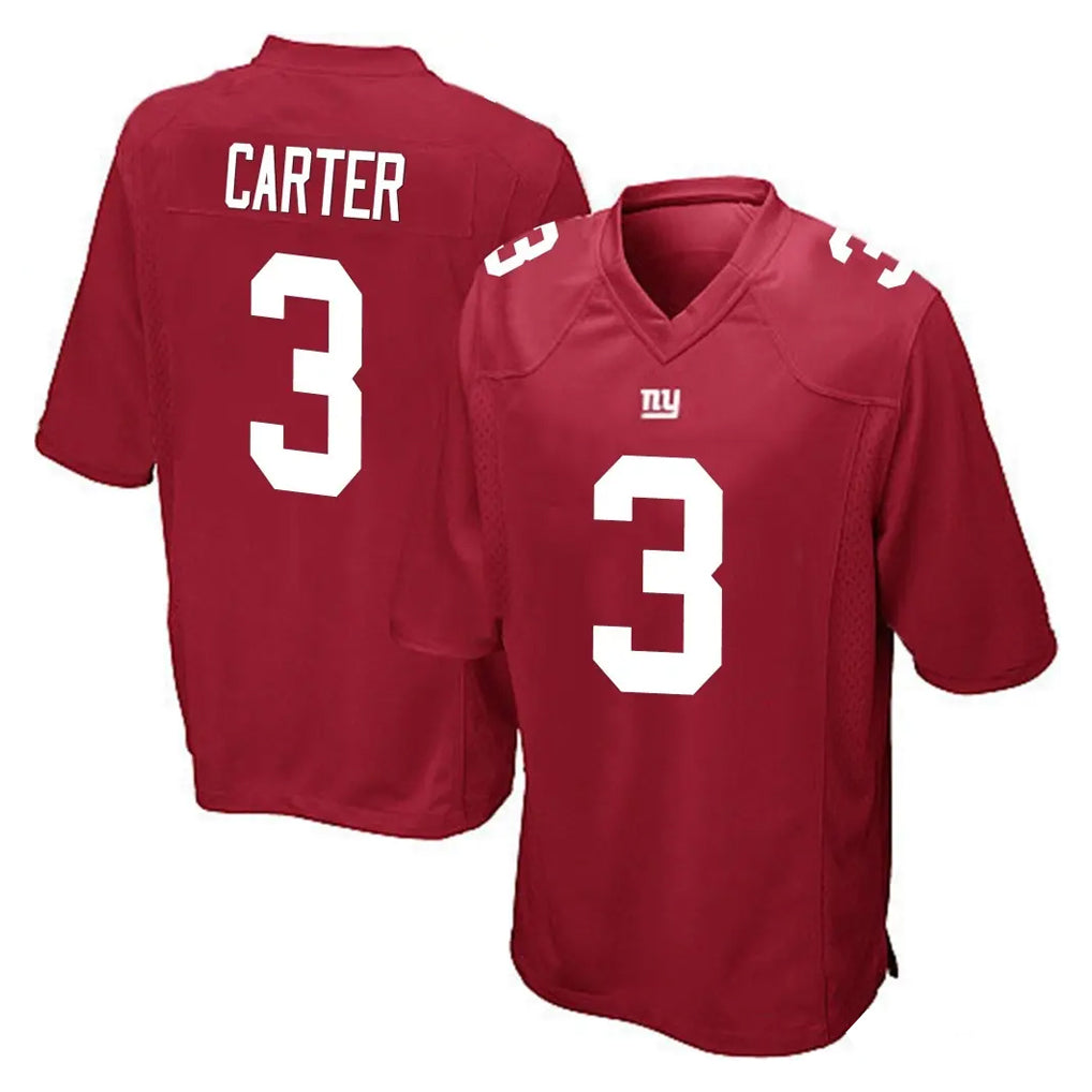 NY.Giants #3 Abdul Carter Player Red Home Game Ldoa Stitched Jerseys