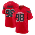 H.Texans #98 Sheldon Rankins Player Red Alternate Home Game Ldoa Stitched Jerseys