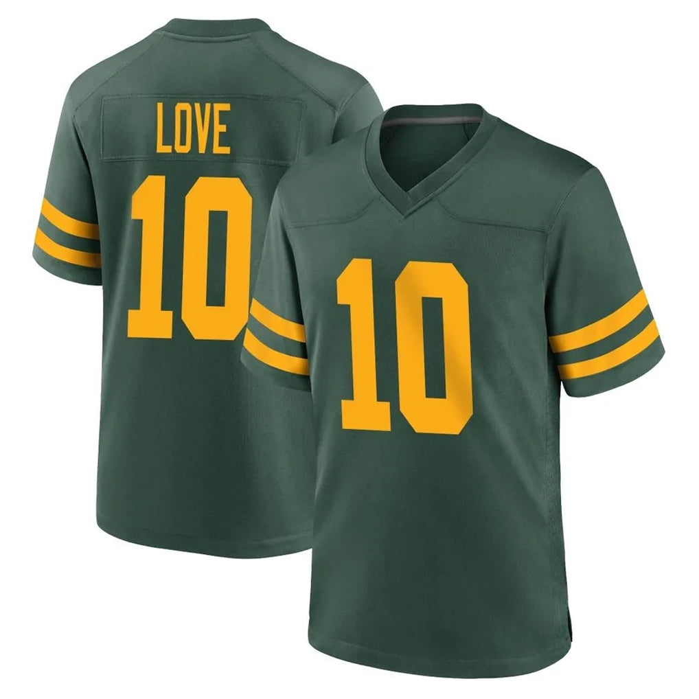 GB.Packers #10 Jordan Love Player Green Alternate Home Game Ldoa Stitched Jerseys