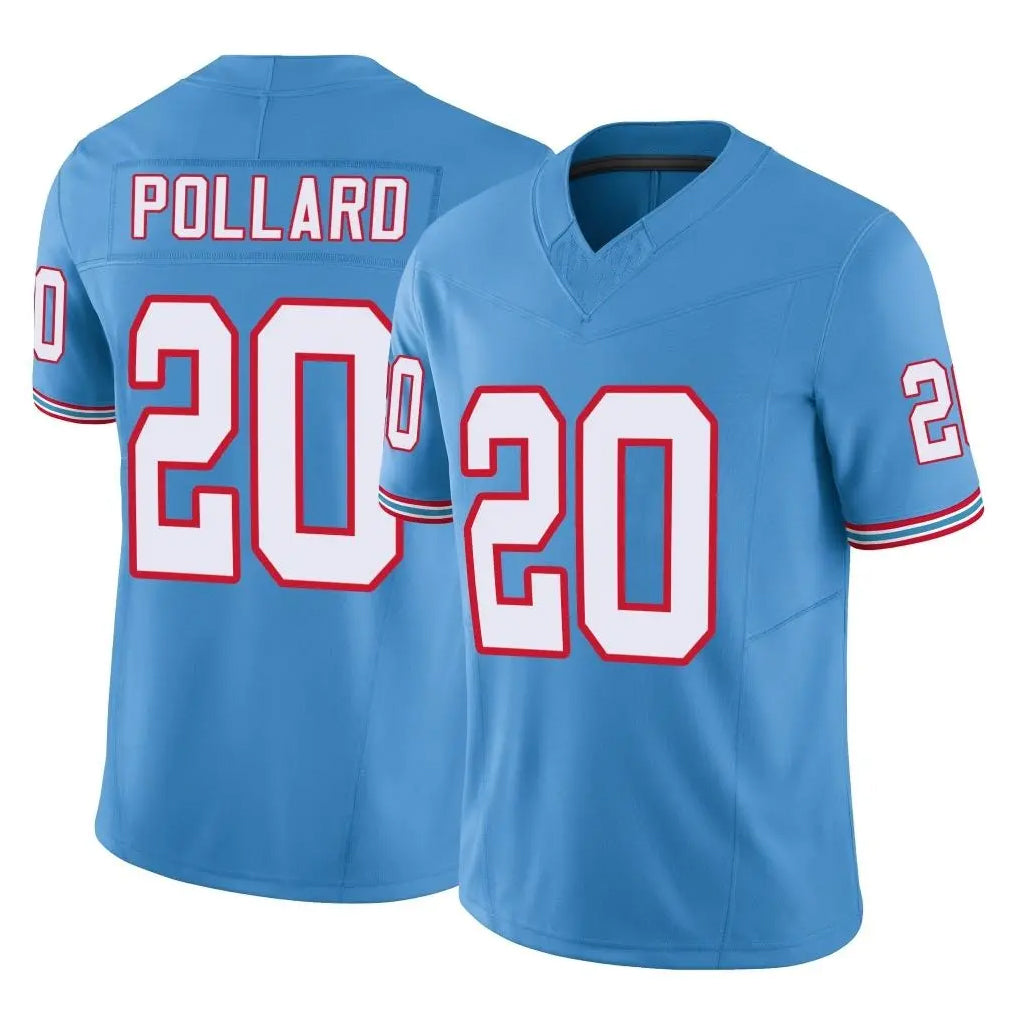 T.Titans #20 Tony Pollard Player Light Blue Limited Vapor F.U.S.E. Home Game Ldoa Stitched Jerseys