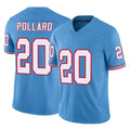 T.Titans #20 Tony Pollard Player Light Blue Limited Vapor F.U.S.E. Home Game Ldoa Stitched Jerseys
