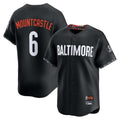 B.Orioles #6 Ryan Mountcastle Player Black City Connect Limited Home Game Ldoa Stitched Jerseys