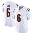 C.Bengals #6 Brian Cook Player White Vapor Untouchable Limited Home Game Ldoa Stitched Jerseys