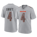 C.Bears #4 D'Andre Swift Player Gray Atmosphere Fashion Game Ldoa Stitched Jerseys