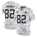 C.Panthers #82 Tommy Tremble Player Arctic Camo Salute to Service Limited Game Ldoa Stitched Jerseys