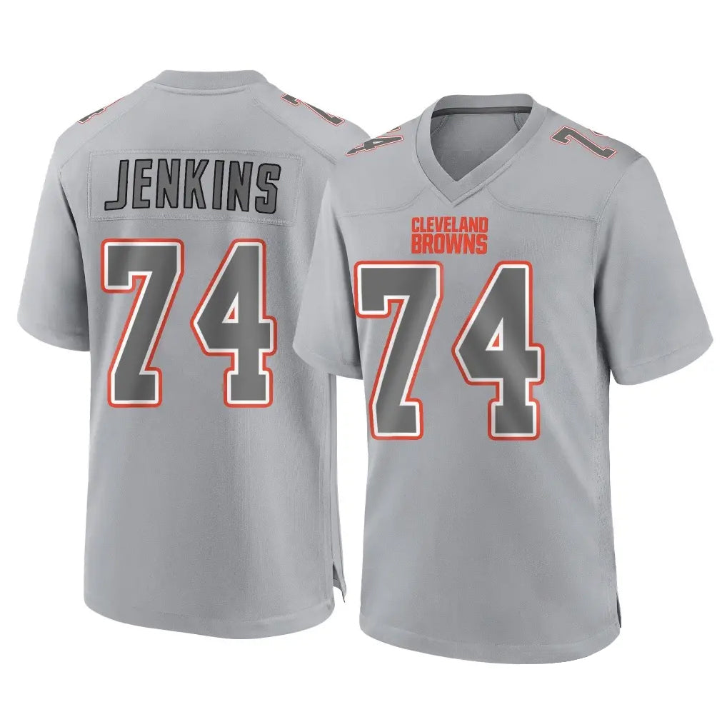 C.Browns #74 Elgton Jenkins Player Gray Atmosphere Fashion Game Ldoa Stitched Jerseys