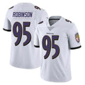B.Ravens #95 Tavius Robinson Player White Vapor F.U.S.E. Limited Ldoa Stitched Jerseys