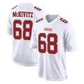 SF.49ers #68 Colton McKivitz Player White Fashion Home Game Ddoa Stitched Jerseys