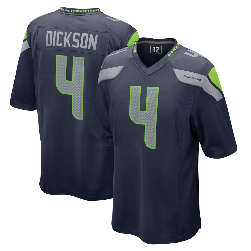 S.Seahawks #4 Michael Dickson Player Navy Home Game Ldoa Stitched Jerseys