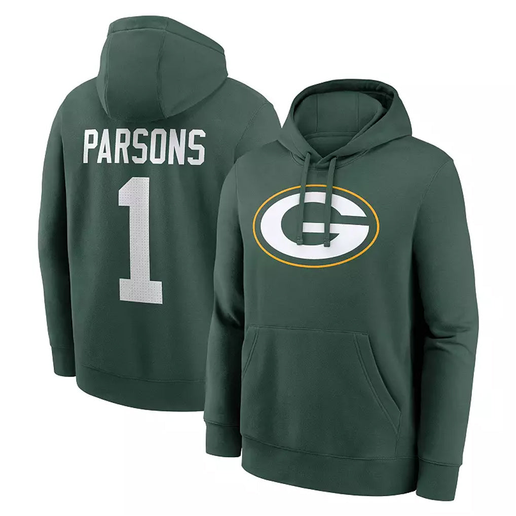GB.Packers #1 Micah Parsons Player Black Pullover Hoodies Limited Ldoa Stitched Jerseys