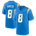 LA.Chargers #8 Omarion Hampton Player Blue Home Game Ldoa Stitched Jerseys