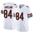 C.Bears #84 Colston Loveland Player White Vapor F.U.S.E. Limited Home Game Ldoa Stitched Jerseys