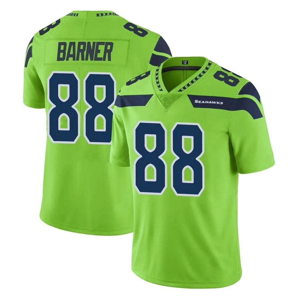 S.Seahawks #88 AJ Barner Player Green Limited Color Rush Home Game Ldoa Stitched Jerseys