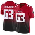 A.Falcons #63 Chris Lindstrom Player Red Vapor F.U.S.E. Limited Ldoa Stitched Jerseys